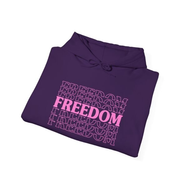 Freedom Graphic Hoodie, Inspirational Sweatshirt, Unisex Casual Wear, Everyday Comfort, Gift for Her, Motivational Apparel - Image 4