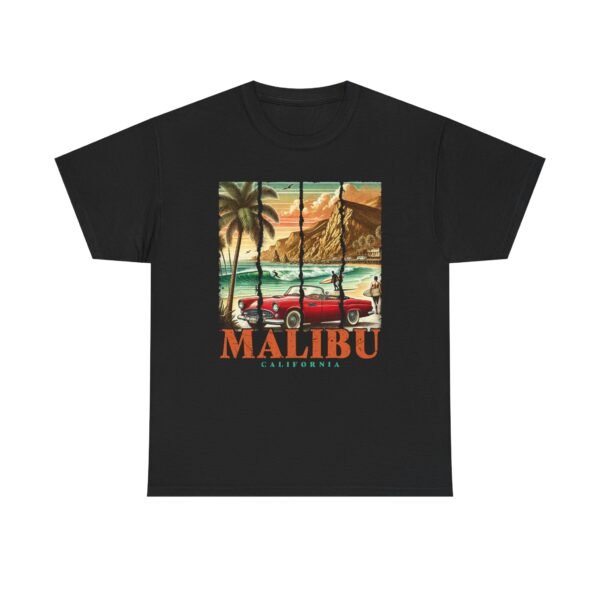 Malibu Vibes Unisex Heavy Cotton Tee, Vintage California T-Shirt, Beachwear, Summer Outing, Casual Wear, Gift for Travelers - Image 17
