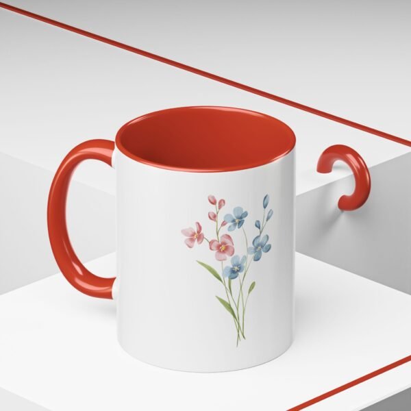 Floral Accent Coffee Mug - Perfect for Cozy Mornings, Gift for Her, Kitchen Decor, Garden Lovers, Mother's Day, Home Birthday Gift - Image 18