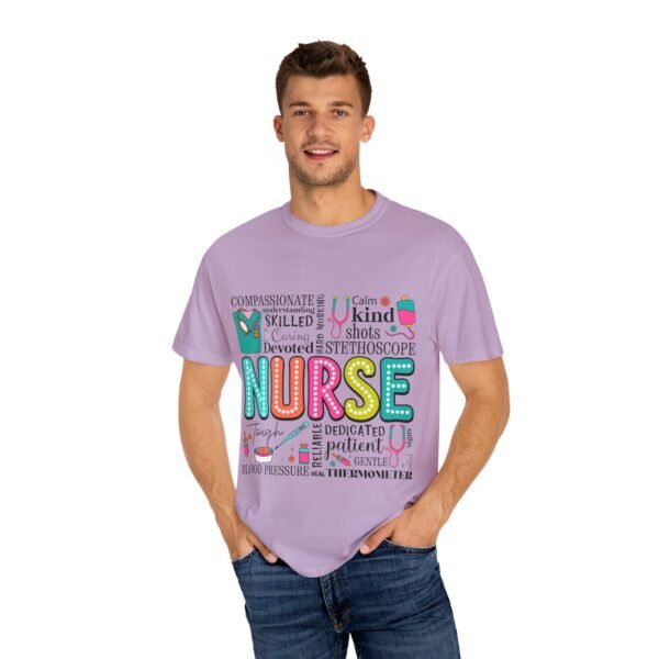 Caring Nurse T-Shirt, Joyful Nurse Apparel, Gift for Healthcare Workers, Cute Medical Tee, Nurse Appreciation Day Shirt - Image 4