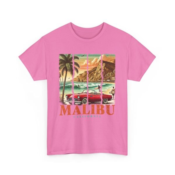 Malibu Vibes Unisex Heavy Cotton Tee, Vintage California T-Shirt, Beachwear, Summer Outing, Casual Wear, Gift for Travelers - Image 51