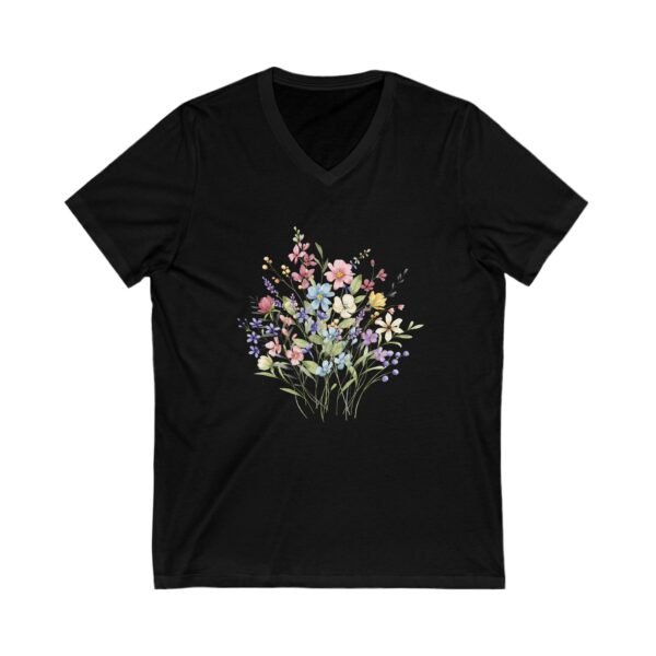 Unisex Jersey Short Sleeve V-Neck Tee