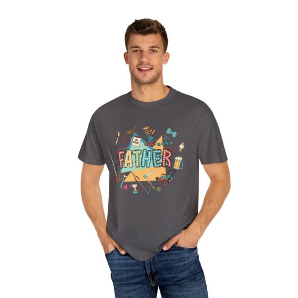Father's Day Garment-Dyed T-Shirt, Unisex Tee for Dad, Unique Father's Day Gift, Casual Wear, Dad's Special Day Apparel - Image 18