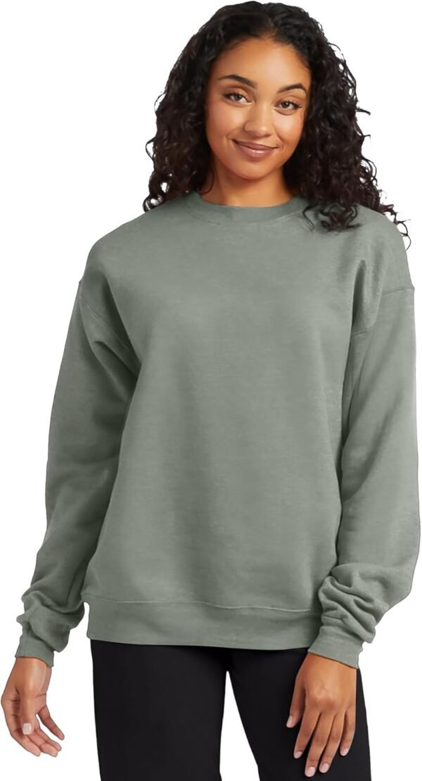 Hanes Men's EcoSmart Fleece, Pullover Crewneck Swe... - Image 4