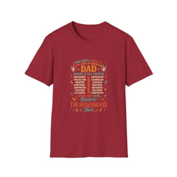 Dad's Rockin' Fatherhood Tour T-Shirt | Unisex Softstyle Tee for Father's Day, Gift for Dad, Family Reunion, Birthday, Dad Humor - Image 27