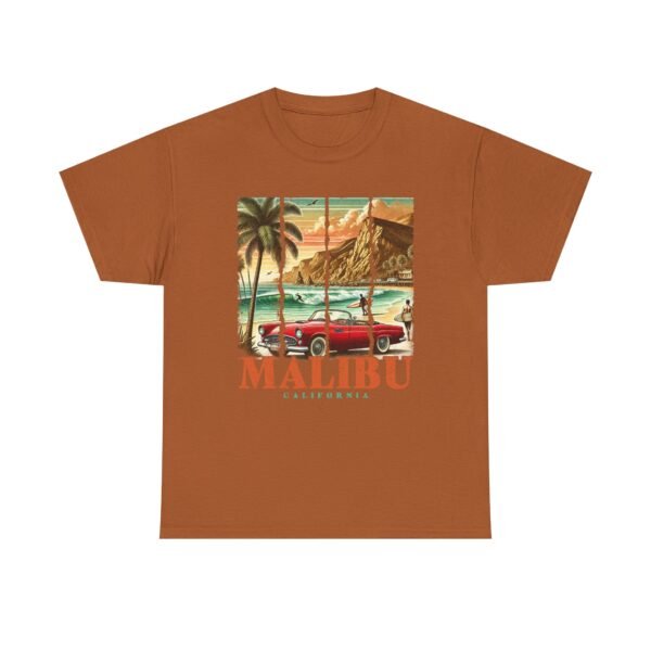 Malibu Vibes Unisex Heavy Cotton Tee, Vintage California T-Shirt, Beachwear, Summer Outing, Casual Wear, Gift for Travelers - Image 21