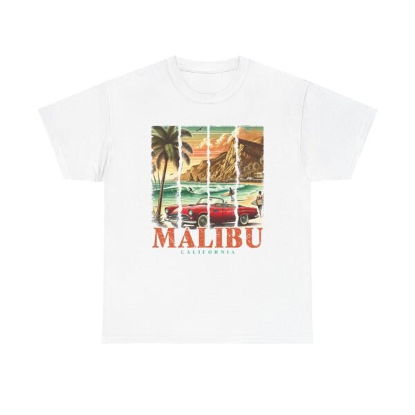 Malibu Vibes Unisex Heavy Cotton Tee, Vintage California T-Shirt, Beachwear, Summer Outing, Casual Wear, Gift for Travelers - Image 13
