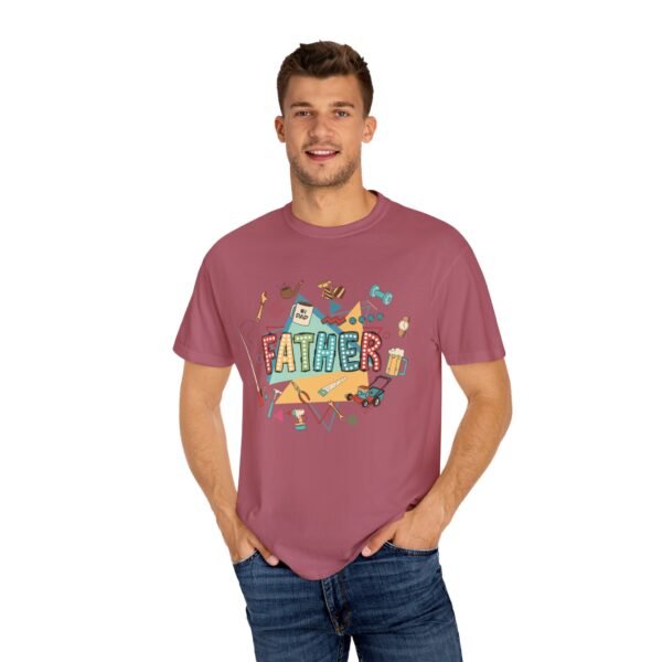 Father's Day Garment-Dyed T-Shirt, Unisex Tee for Dad, Unique Father's Day Gift, Casual Wear, Dad's Special Day Apparel - Image 34