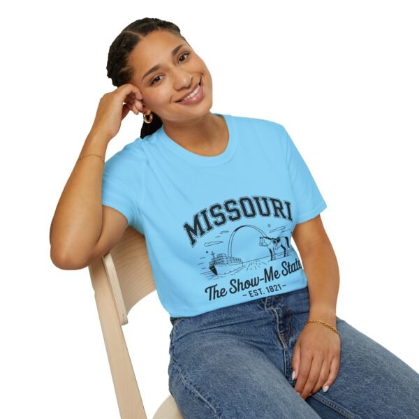 Missouri Unisex Softstyle T-Shirt, Show-Me State Tee, State Pride Shirt, Gift for Travelers, Casual Wear, Souvenir Apparel - Image 6