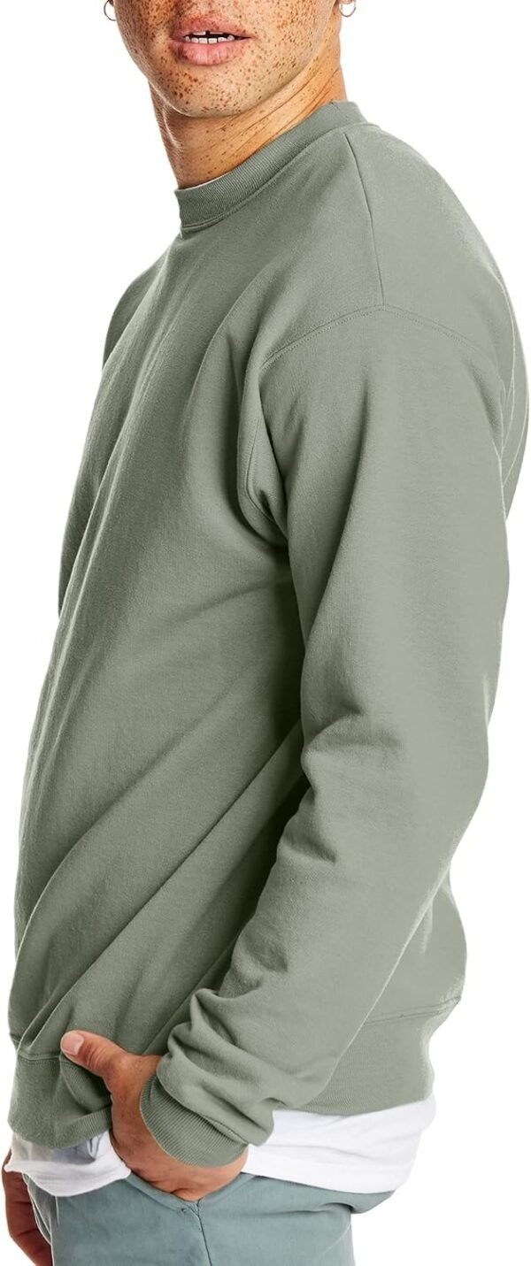 Hanes Men's EcoSmart Fleece, Pullover Crewneck Swe... - Image 5
