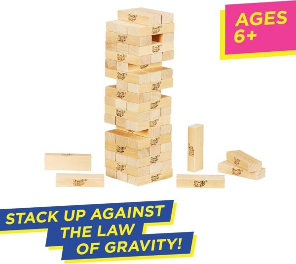 Jenga Game | The Original Wood Block Game with Gen... - Image 3