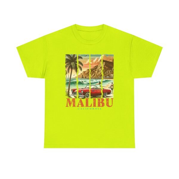 Malibu Vibes Unisex Heavy Cotton Tee, Vintage California T-Shirt, Beachwear, Summer Outing, Casual Wear, Gift for Travelers - Image 29
