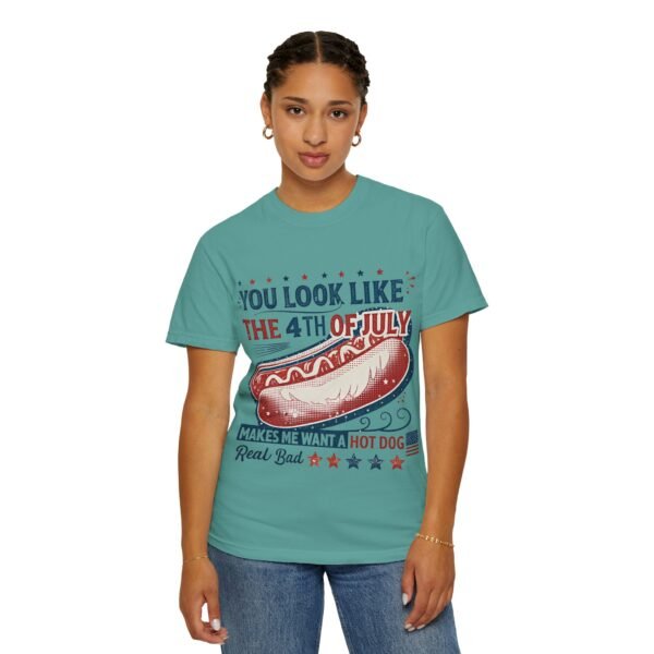 Patriotic Holiday T-Shirt, Fourth of July Tee, Funny BBQ Shirt, Summer Celebration Top, Hot Dog Lover Gift - Image 8