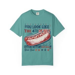 Patriotic Holiday T-Shirt, Fourth of July Tee, Funny BBQ Shirt, Summer Celebration Top, Hot Dog Lover Gift