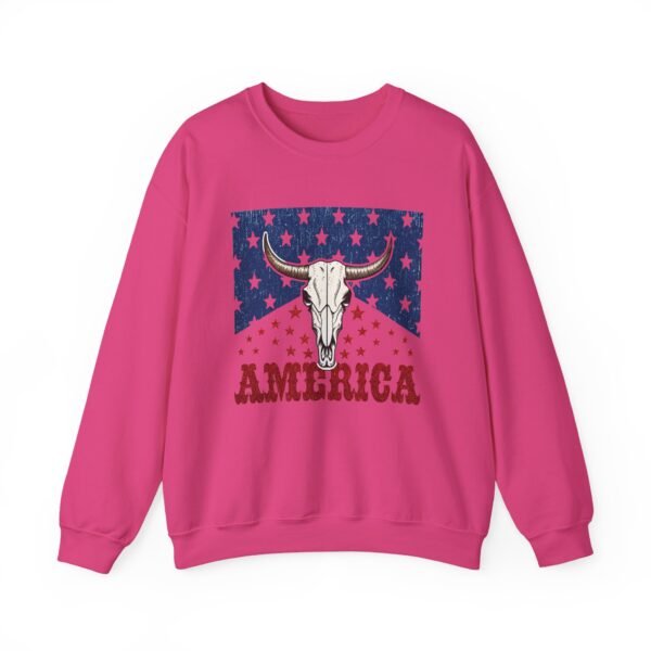 Patriotic Unisex Crewneck Sweatshirt - Americana Style, Cozy Layer, Perfect for BBQs, Fourth of July, Family Gatherings, Casual Wear