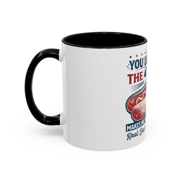 Patriotic Funny Coffee Mug - Ideal for Fourth of July Celebrations, Hot Dog Lovers, Gifts for Friends, Kitchen Decor, Fun Drinkware - Image 3