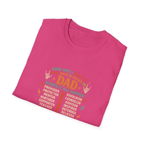 Dad's Rockin' Fatherhood Tour T-Shirt | Unisex Softstyle Tee for Father's Day, Gift for Dad, Family Reunion, Birthday, Dad Humor - Image 26