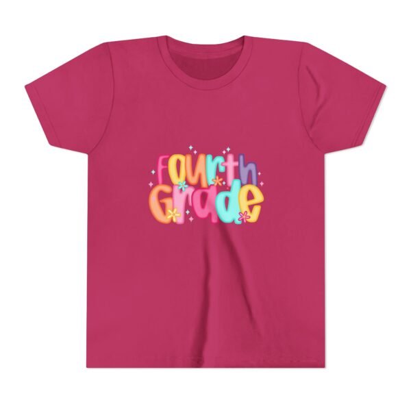 Fourth Grade Youth Short Sleeve Tee, Kids T-Shirt, Back to School Outfit, Fun Grade Shirt, Birthday Gift, Classroom Wear - Image 36