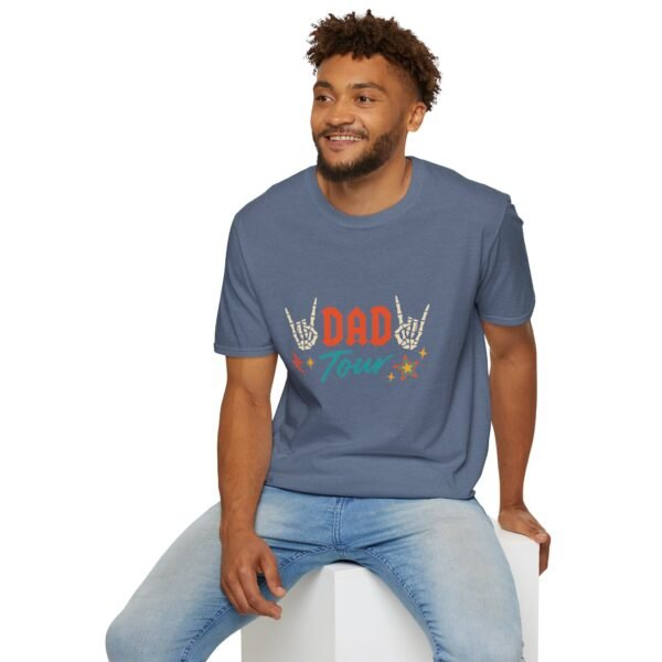 Rockin' Dad Tour T-Shirt, Perfect for Father's Day, Family Vacations, Concerts, Gift for Dad, Unisex Softstyle Tee - Image 5
