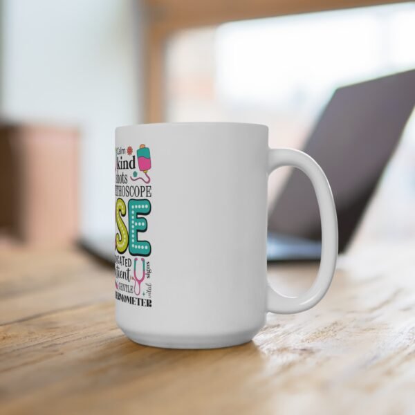 Nurse Appreciation Mug, Gifts for Nurses, Inspirational Coffee Cup, Healthcare Worker Present, Nurse Theme Drinkware, Medical [...] - Image 4