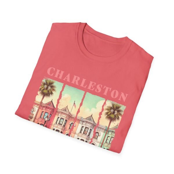 Charleston Vintage Art T-Shirt, Unisex Apparel, Souvenir Tee, Travel Shirt, Summer Fashion, Gift for City Lovers - Image 4
