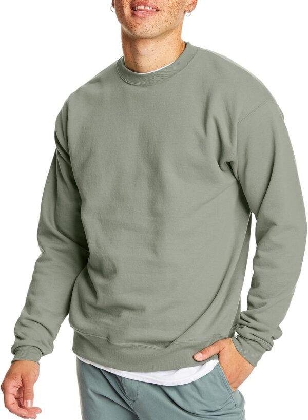 Hanes Men's EcoSmart Fleece, Pullover Crewneck Swe... - Image 2