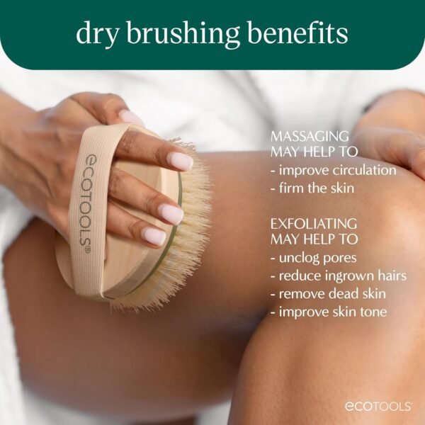 EcoTools Dry Brush, Gentle Exfoliating Scrubber fo... - Image 4