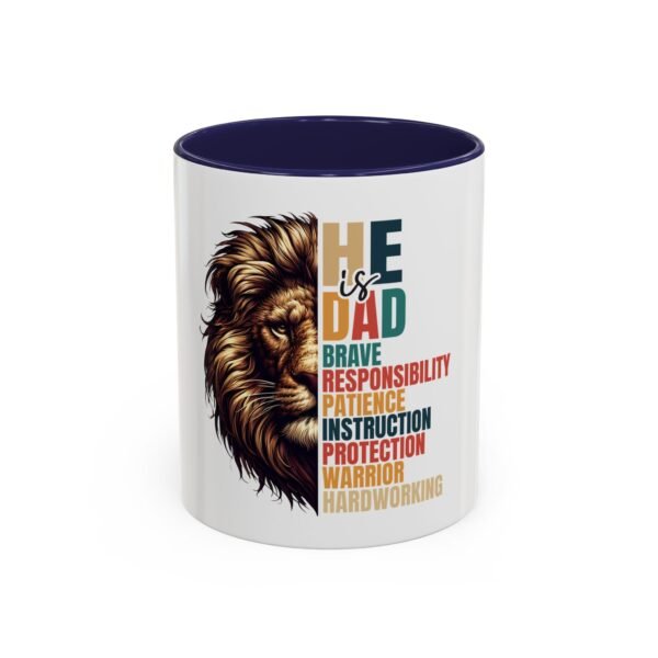 Dad-Themed Accent Coffee Mug: Perfect Gift for Father's Day, Birthday, or Everyday Appreciation, Unique Design, Coffee Lover's Must-Have - Image 9