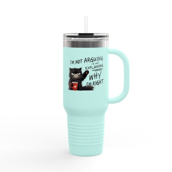 Funny Cat Insulated Travel Mug, 40oz – Perfect for Coffee Lovers, Gifts for Cat Owners, Humor Gifts, Travel Coffee Cup, Vacation Mug - Image 15