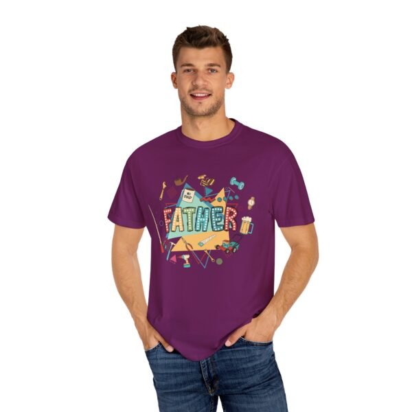 Father's Day Garment-Dyed T-Shirt, Unisex Tee for Dad, Unique Father's Day Gift, Casual Wear, Dad's Special Day Apparel - Image 30