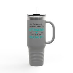 Veterinarian Travel Mug, 40oz Insulated Coffee Cup, Funny Vet Gift, Pet Lover Present, Animal Care Hydration Container