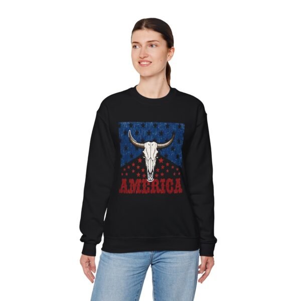 Patriotic Unisex Crewneck Sweatshirt - Americana Style, Cozy Layer, Perfect for BBQs, Fourth of July, Family Gatherings, Casual Wear - Image 11