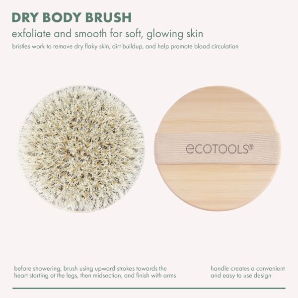EcoTools Dry Brush, Gentle Exfoliating Scrubber fo... - Image 3