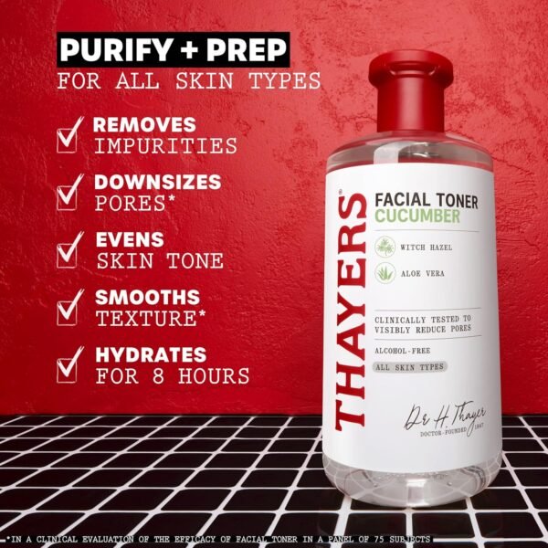 THAYERS Alcohol-Free, Hydrating Cucumber Witch Haz... - Image 4