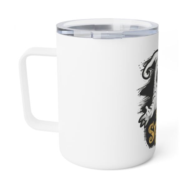 Spooky Insulated Coffee Mug, 10oz | Halloween Travel Cup | Ghost Design | Trick or Treat | Fall Decor | Unique Gift Idea - Image 3