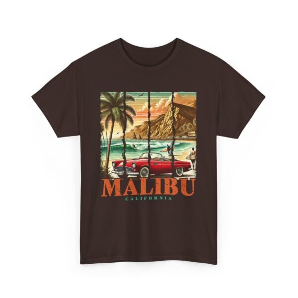 Malibu Vibes Unisex Heavy Cotton Tee, Vintage California T-Shirt, Beachwear, Summer Outing, Casual Wear, Gift for Travelers - Image 27