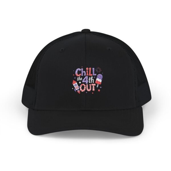Chill 4th Out Stylish Trucker Cap - Exclusive Embroidered Design, Perfect for Gifts, Daily Wear, Outdoor Activities, Summer Vibes, Trendy Accessories