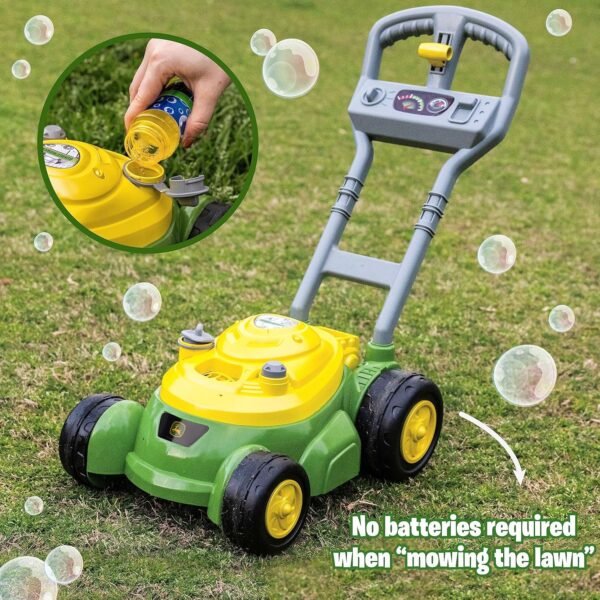John Deere Bubble Lawn Mower for Toddlers, Bubble ... - Image 4