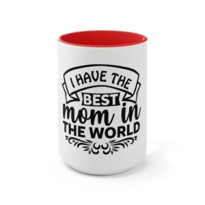 Best Mom Accent Mug – Gift for Mother’s Day, Coffee Lover, Cute Ceramic Cup, Personalized Present, Thoughtful Reminder