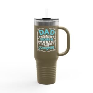 Insulated Travel Mug, 40oz | Personalized Gift for Dad | Humor & Motivation | Perfect for Road Trips, Work, or Gifting | BPA-Free Drinkware