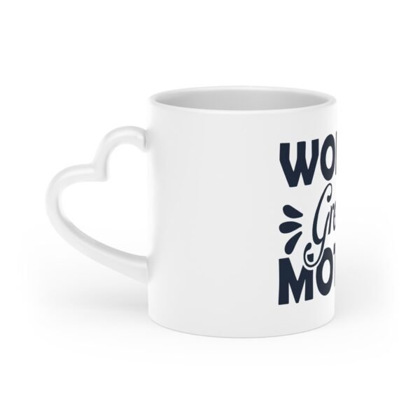 Heart-Shaped Mug for World's Greatest Mother, Unique Gift for Mom, Birthday Present, Mother's Day Cup, Cute Kitchen Decor - Image 3