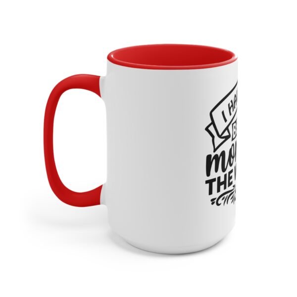 Best Mom Accent Mug - Gift for Mother's Day, Coffee Lover, Cute Ceramic Cup, Personalized Present, Thoughtful Reminder - Image 2