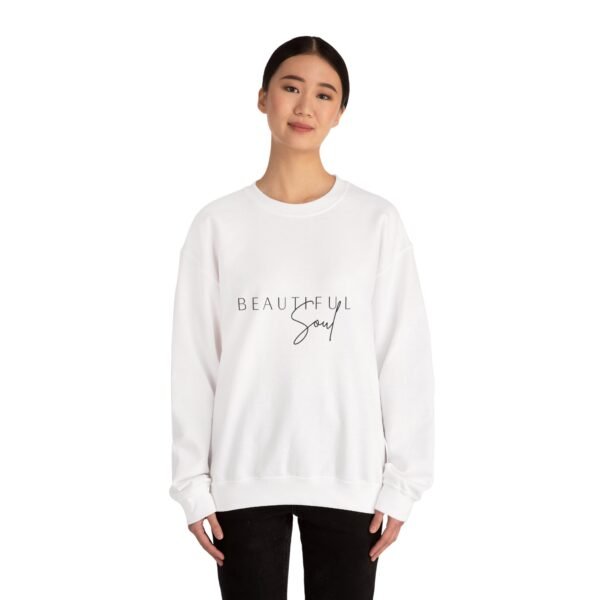 Beautiful Soul Crewneck Sweatshirt, Cozy Unisex Jumper, Inspirational Gift for Her, Comfortable Lounge Wear, Perfect for Everyday - Image 9