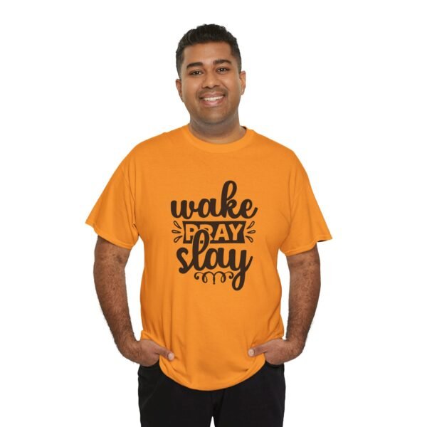 Wake, Slay, Repeat Unisex Heavy Cotton Tee | Motivational Shirt | Casual Wear | Gift for Her | Inspirational Gift | Everyday Tee - Image 24