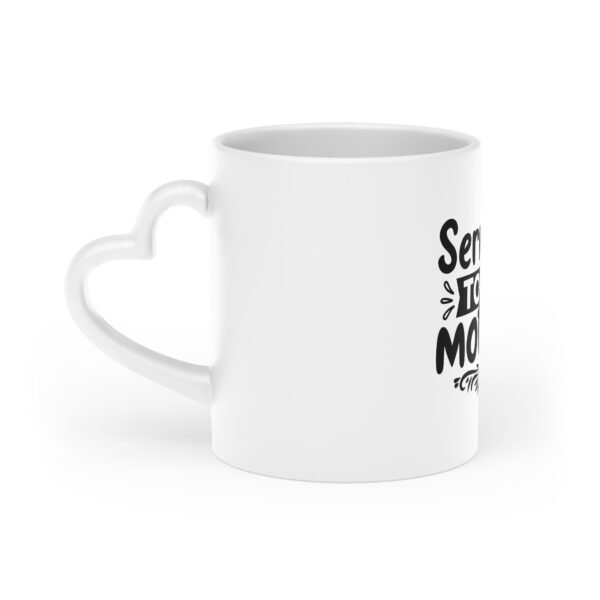 Heart-Shaped Mug for Tough Mothers, Gift for Mom, Unique Coffee Cup, Funny Mother's Day Present, Inspirational Drinkware - Image 3