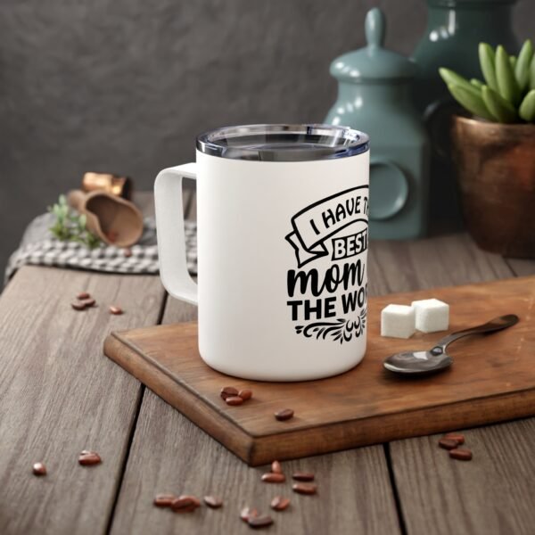I Have The Best Mom In The World Personalized Insulated Coffee Mug, Best Mom in the World Gift, Eco-Friendly Travel Mug, Mother's Day Mug, Unique Mom Gift, Birthday Present - Image 5