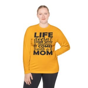 Unisex Long Sleeve Mom Life Tee, Gifts for Moms, Mother’s Day Apparel, Funny Mom Shirt, Parenthood Top, Casual Wear