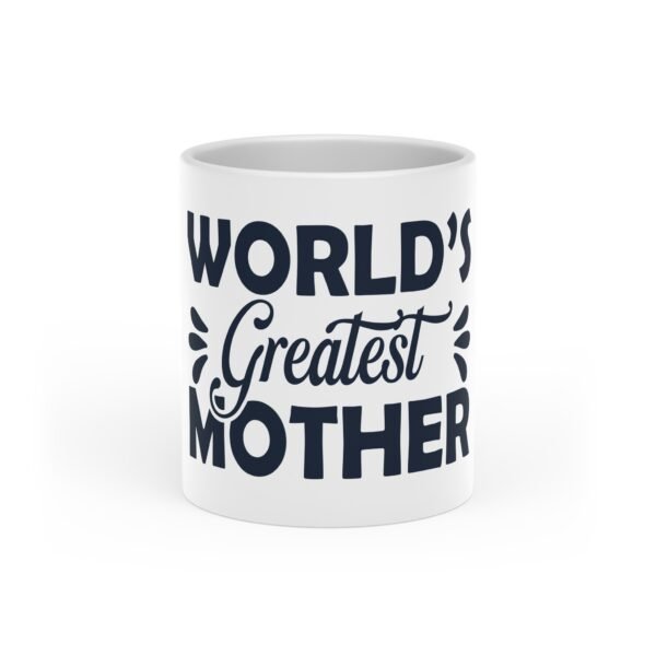 Heart-Shaped Mug for World's Greatest Mother, Unique Gift for Mom, Birthday Present, Mother's Day Cup, Cute Kitchen Decor