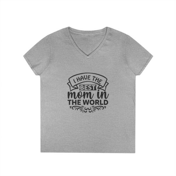 Best Mom V-Neck T-Shirt | Gift for Mom, Mother's Day Top, Casual Wear, Family Celebration Tee, Funny Mom Shirt - Image 10
