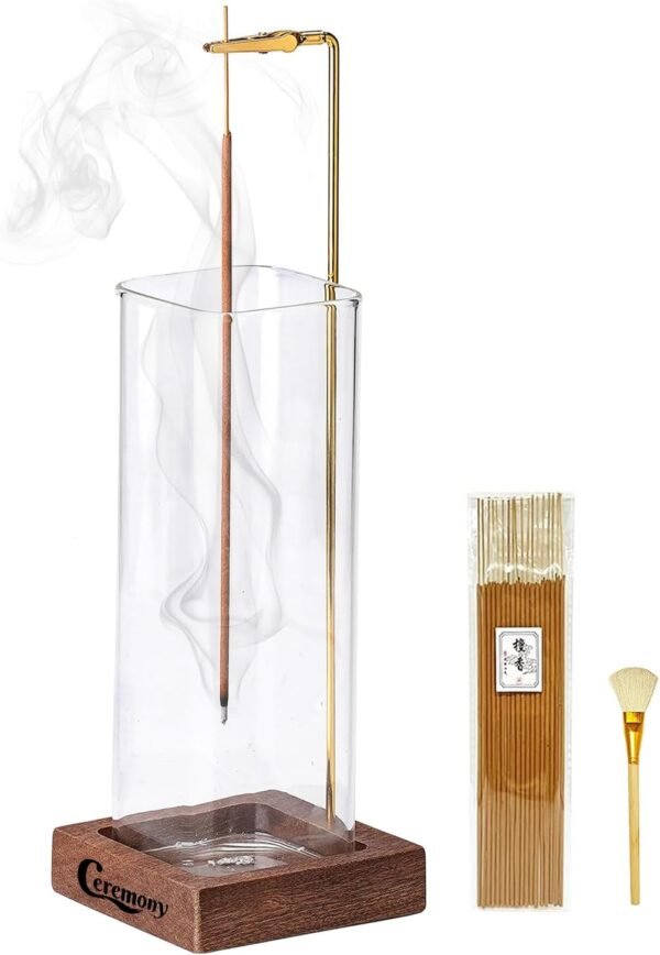 Incense Holder, Wooden Incense Holder for Sticks w... - Image 2
